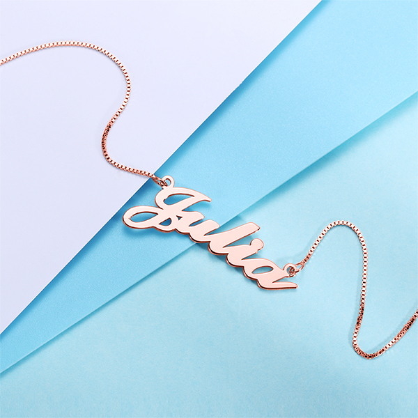 Unique Name Plate Necklace